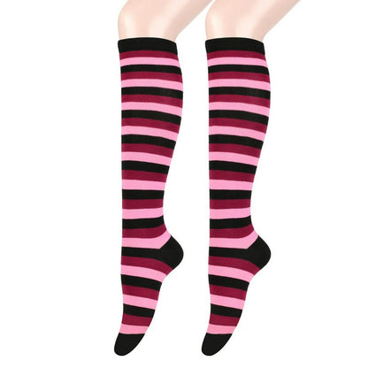 Chaussettes hautes à rayures douces (3 paires) - image 9