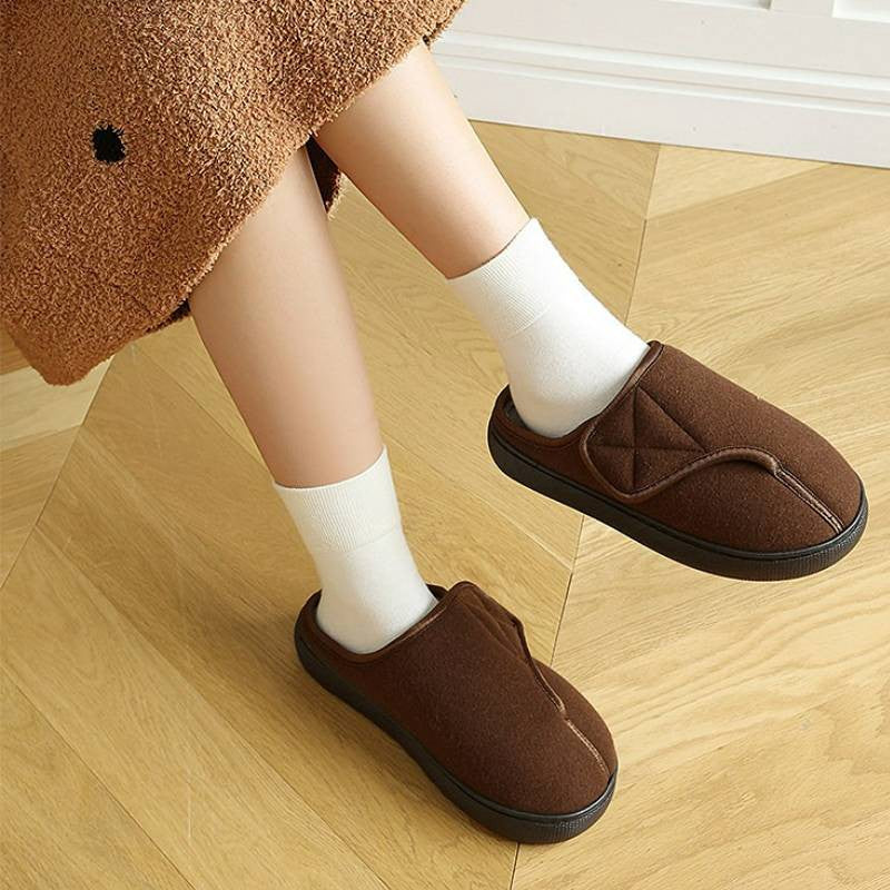 Pantoufles pour diabétiques à ouverture de pied ajustable - image 0