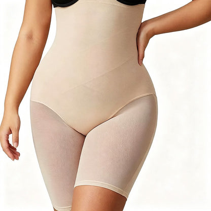 gaine sculptante ventre plat sous la poitrine et mi-cuisses - Nu - 3XL - image 6