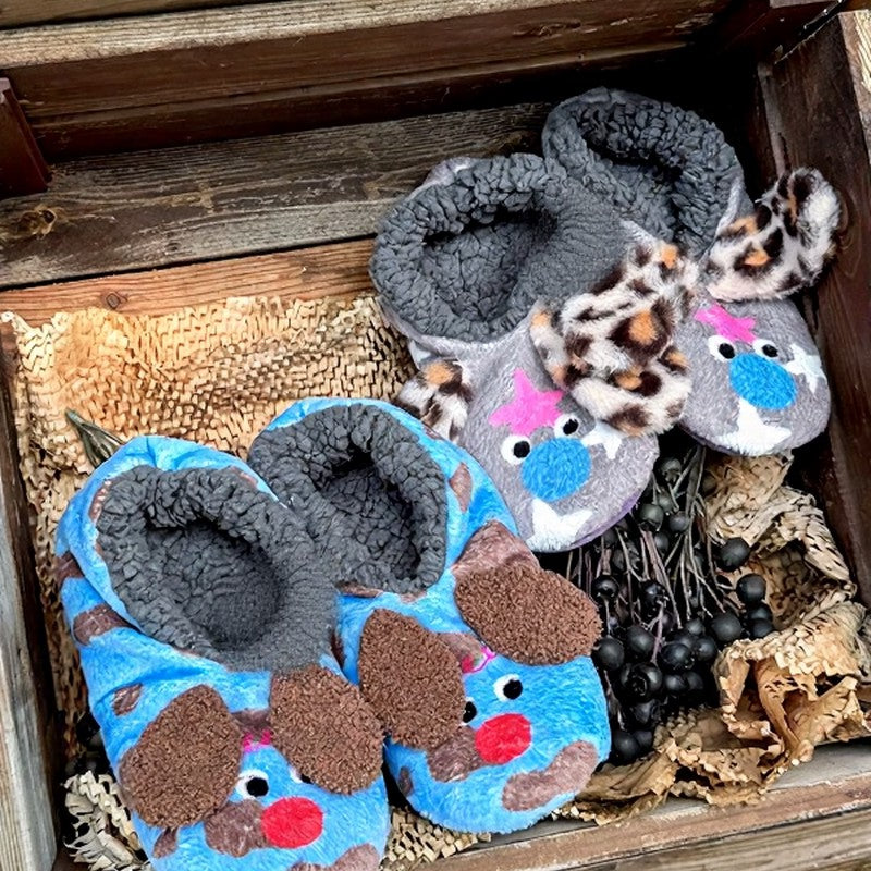 Chaussettes-chaussons en polaire corail à motif fleurs de tomate - image 9