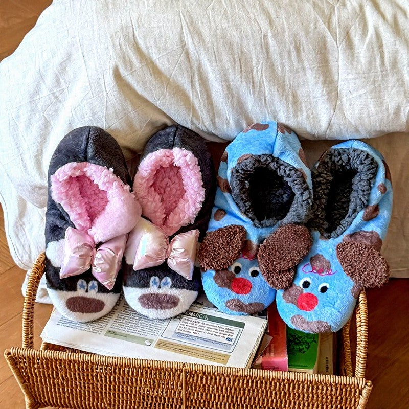 Chaussettes-chaussons en polaire corail à motif fleurs de tomate - image 8