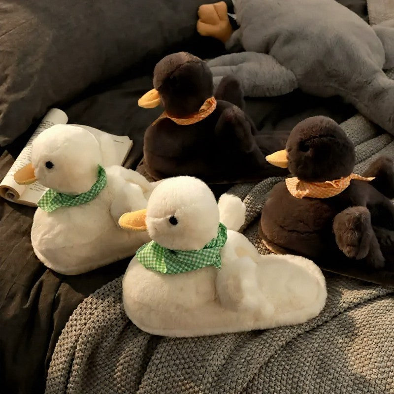 Écharpe Cozy Duck grande taille, chaussons d'intérieur en peluche - image 3