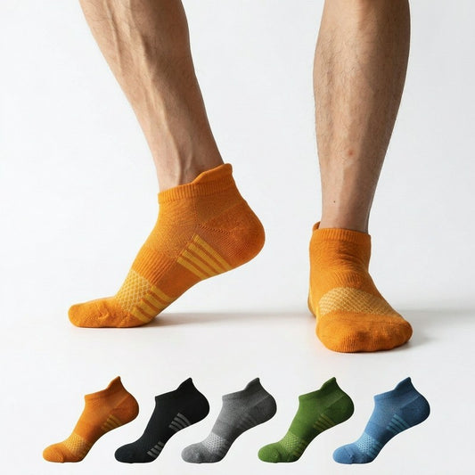 Chaussettes de compression épaisses en mélange de coton pour chevilles (5 paires) - Multicolore - EU38-43 (US5-9) - image 0