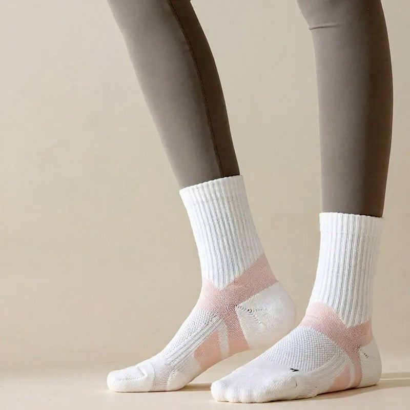 Chaussettes de compression respirantes avec soutien de la voûte plantaire (5 paires) - image 1