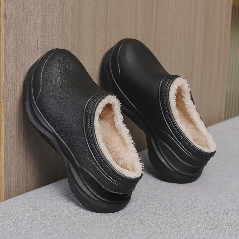 Chaussures de travail d'hiver confortables, doublées de peluche douce et faciles à enfiler - image 4