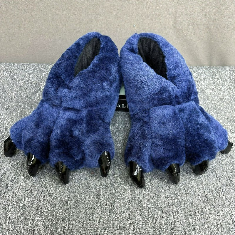 Chaussons en peluche Monster Paw - Bleu royal - EU36-42(US3-8.5) - image 7