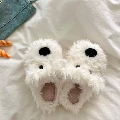 Pantoufles en peluche pour la maison avec chiot confortable - image 4