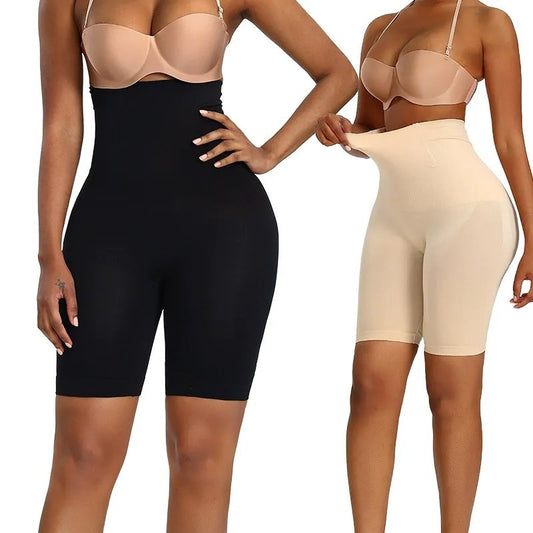 Short gainant sans coutures taille haute, gainant mi-cuisses - image 0