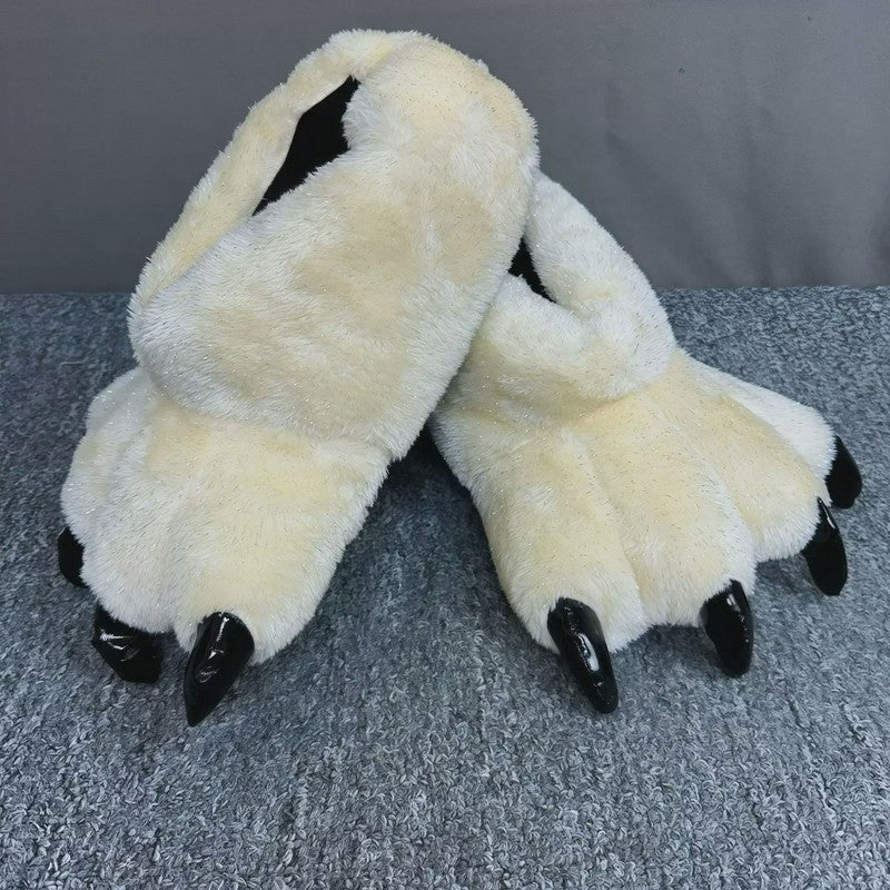 Chaussons en peluche Monster Paw - Beige - EU36-42(US3-8.5) - image 6