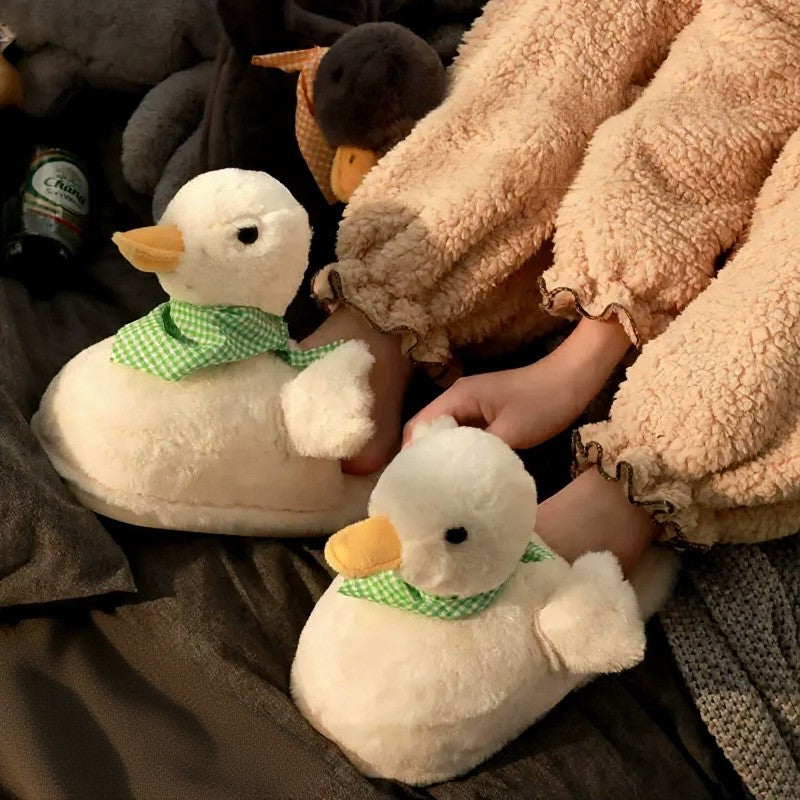 Écharpe Cozy Duck grande taille, chaussons d'intérieur en peluche - image 0