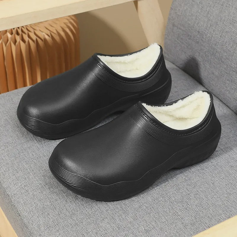 Chaussures de travail confortables en EVA doublées de polaire - image 3