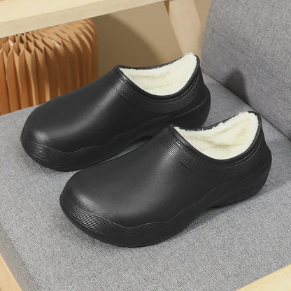 Chaussures de travail confortables en EVA doublées de polaire - image 3