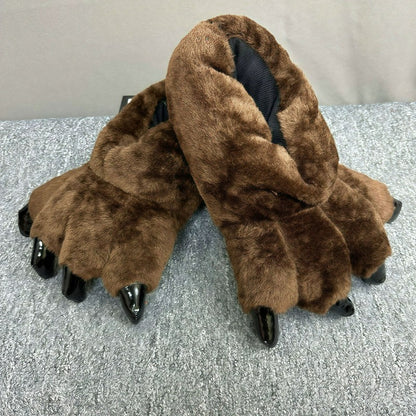 Chaussons en peluche Monster Paw - Café - EU36-42(US3-8.5) - image 4