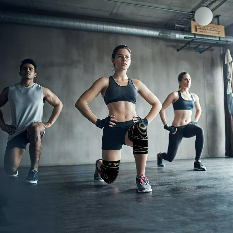Genouillère de compression en maille de cuivre - image 1