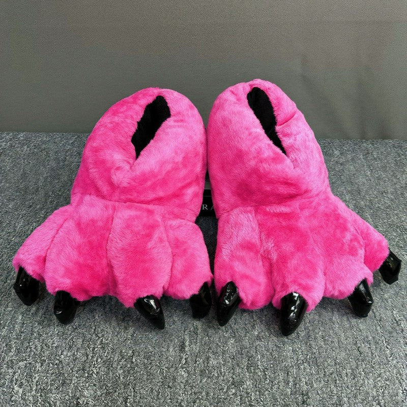 Chaussons en peluche Monster Paw - Fuchsia - EU36-42(US3-8.5) - image 1