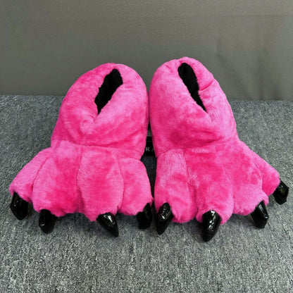 Chaussons en peluche Monster Paw - Fuchsia - EU36-42(US3-8.5) - image 1