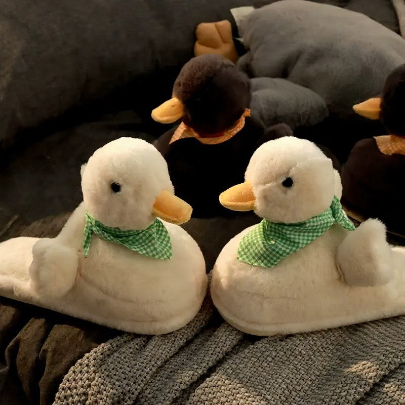 Écharpe Cozy Duck grande taille, chaussons d'intérieur en peluche - image 2