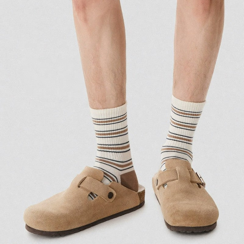 Chaussettes rayées vintage (2 paires) - image 8