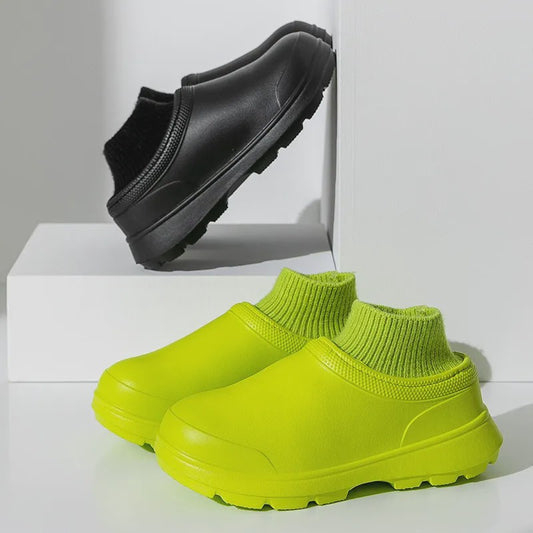 Chaussures de travail à revers tricoté toutes saisons - image 0
