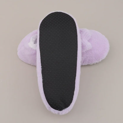Chaussettes-chaussons en peluche à nœud lavande - image 6